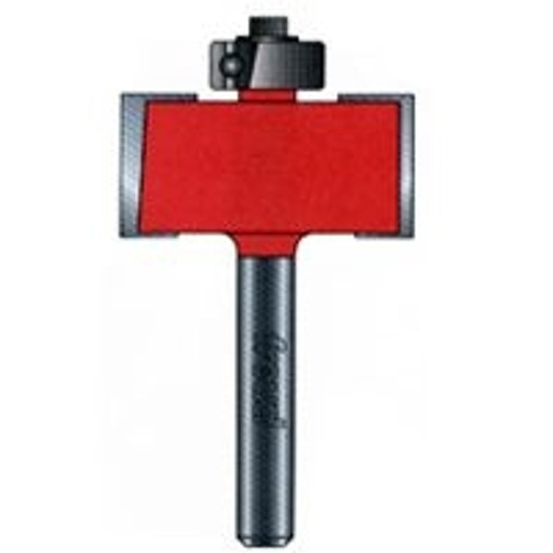 FREUD Freud 32-102 Router Bit, 1-1/4 in Dia Cutter, 2-1/4 in OAL, 1/2 in Dia Shank, 2-Cutter, Carbide