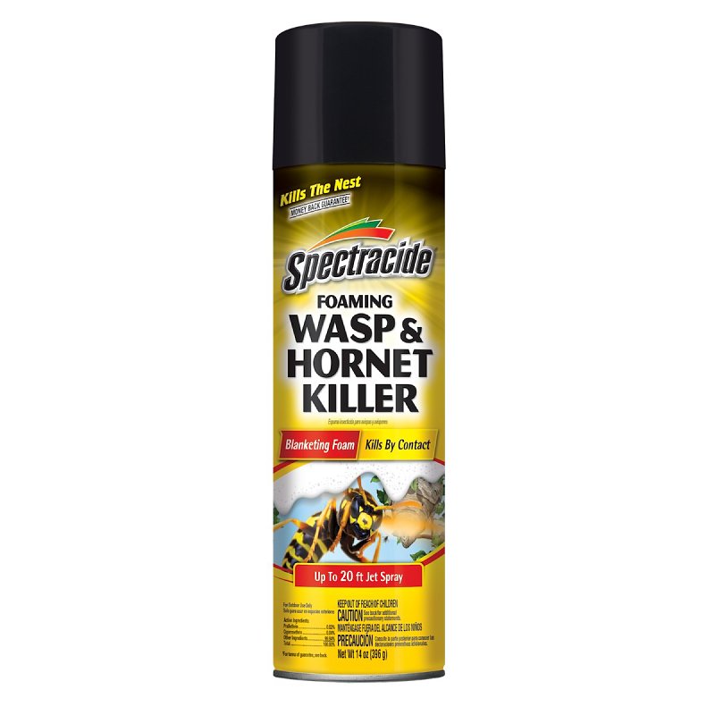SPECTRACIDE Spectracide HG-67404 Foaming Wasp and Hornet Killer, Liquid, Spray Application, Outdoor, 14 oz Aerosol Can LAWN & GARDEN SPECTRACIDE