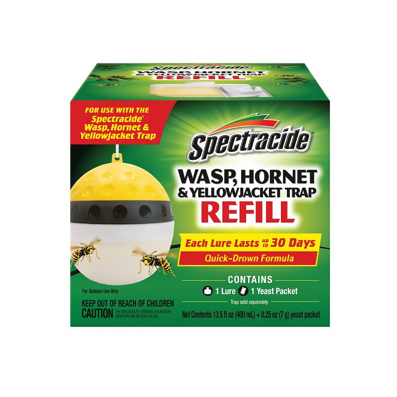 SPECTRACIDE Spectracide HG-97407 Wasp, Hornet and Yellow Jacket Trap Refill, Liquid, Apple LAWN & GARDEN SPECTRACIDE