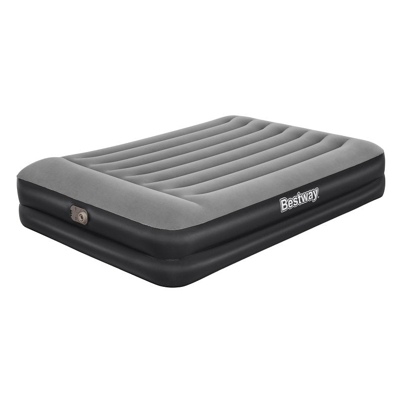 BESTWAY (HONG KONG)INTE Bestway Tritech 67404E Air Mattress with Built-In AC Pump, 80 in L, 60 in W, Queen, PVC