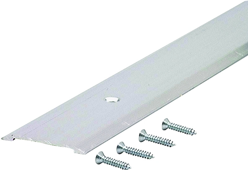 M-D M-D 11056 Saddle Threshold, 36 in L, 1-3/4 in W, Aluminum, Silver