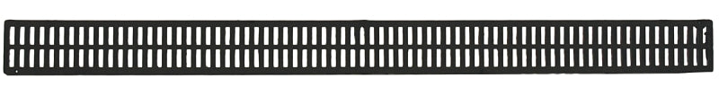 NDS NDS 543 Mini Channel Grate, 3 ft L, 2-3/4 in W, 1/4 x 5/16 in Grate Opening, Polypropylene, Black PLUMBING, HEATING & VENTILATION NDS   