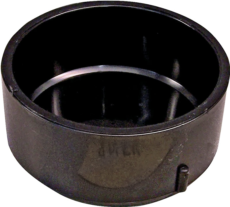 IPEX USA LLC-CANPLAS Canplas 103084SBC Pipe Cap, 4 in, Hub, ABS, Black, SCH 40 Schedule
