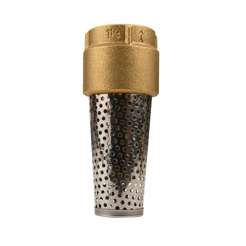 ECO-FLO Water Source TFV-125NL Foot Valve, 1-1/4 in Connection, 200 psi Pressure, Brass Body PLUMBING, HEATING & VENTILATION ECO-FLO