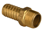 ECO-FLO Water Source MA75NL Pipe Adapter, 3/4 in, MNPT x Barb, Brass