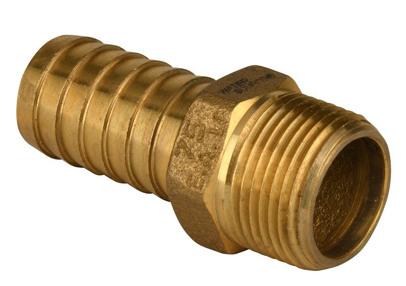 ECO-FLO Water Source MA75NL Pipe Adapter, 3/4 in, MNPT x Barb, Brass