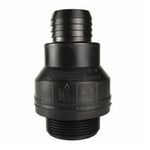 ECO-FLO Eco-Flo EFSCV125RS Sump Pump Check Valve, 1-1/2 x 1-1/4 or 1-1/2 in Connection, MPT x Barb or Spigot, Plastic Body