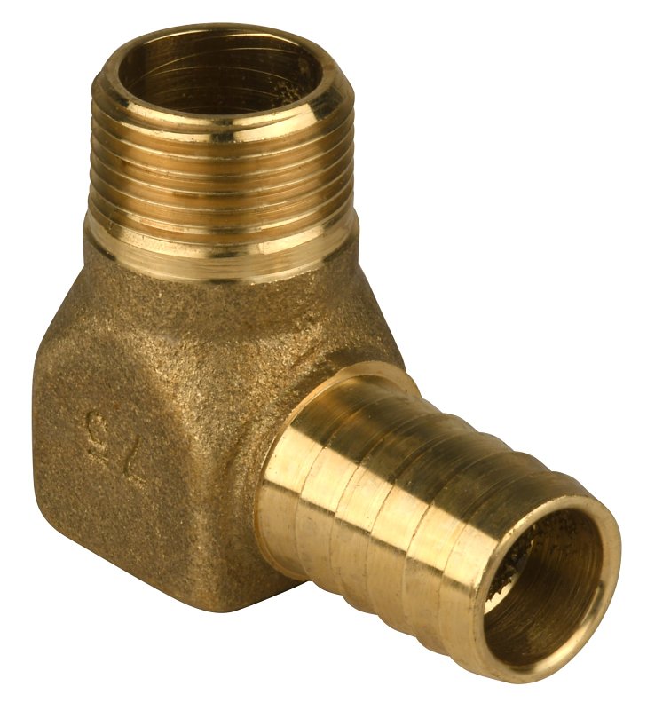 ECO-FLO Water Source HE7575NL Heavy-Duty Hydrant Pipe Elbow, 3/4 in, MNPT x Barb, Brass PLUMBING, HEATING & VENTILATION ECO-FLO