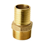 ECO-FLO Water Source MA125NL Pipe Adapter, 1-1/4 in, MNPT x Barb, Brass
