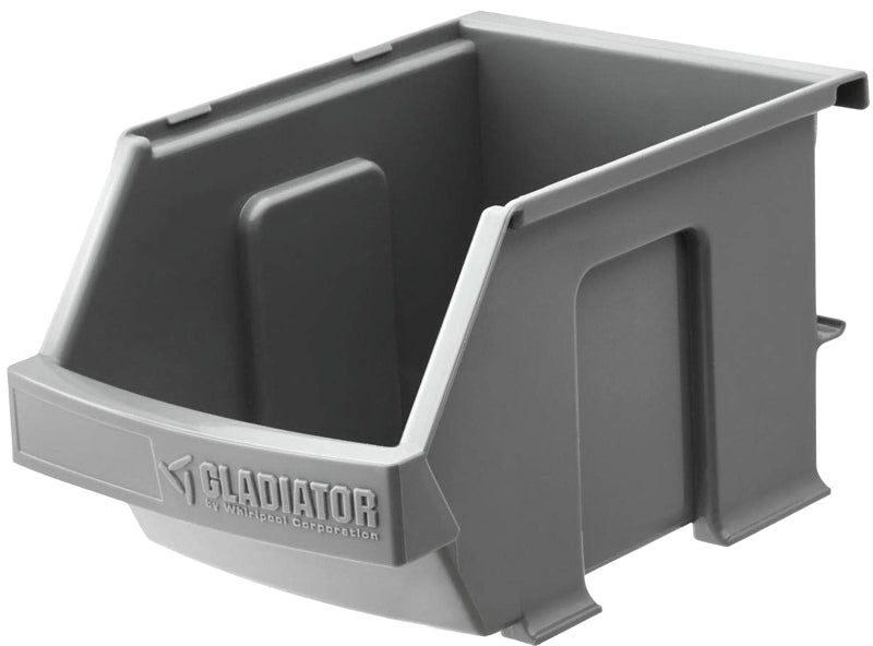 GLADIATOR Gladiator GAWESB3PGC Small Item Bin, 10 lb, Plastic, Charcoal, 4 in L, 4-1/2 in W, 7 in H HARDWARE & FARM SUPPLIES GLADIATOR