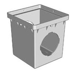 NDS NDS 1200 Catch Basin, 12-1/4 in L, Square, Polypropylene, Black PLUMBING, HEATING & VENTILATION NDS
