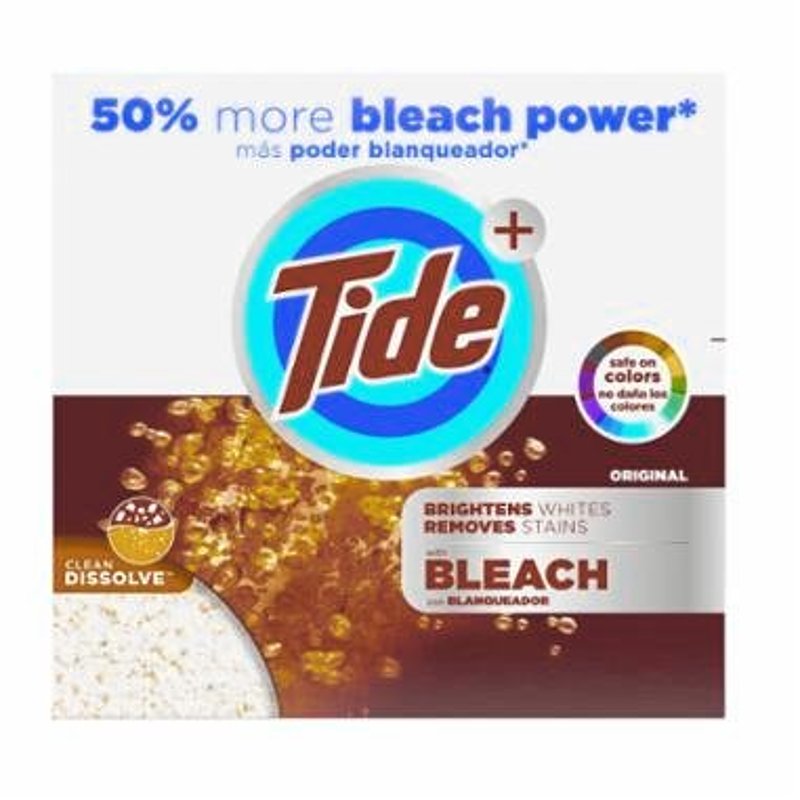 TIDE Tide 84998 Laundry Detergent with Bleach, 144 oz Box, Powder