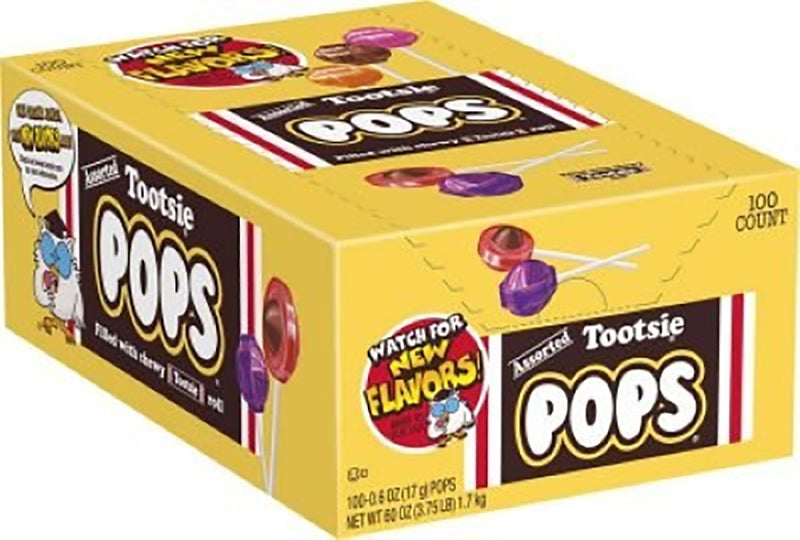 TOOTSIE ROLLS Tootsie Rolls 508 Lollipop, Assorted Flavor, 3.75 lb