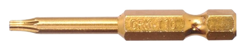 GRK FASTENERS GRK Fasteners 187419 Drive Bit, T10 Drive, Star Drive, Hex Shank, 2 in L, Steel HARDWARE & FARM SUPPLIES GRK FASTENERS
