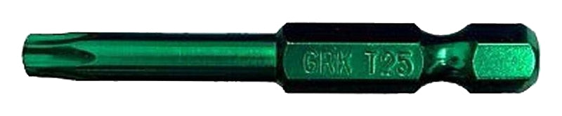 GRK FASTENERS GRK Fasteners 187443 Drive Bit, T25 Drive, Star Drive, Hex Shank, 2 in L, Steel