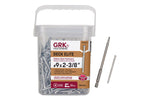 GRK FASTENERS GRK Fasteners Deck Elite Series 19238 Hidden Deck Screw, 2-3/8 in L, Coarse Thread, Trim Head, Star Drive, Steel, Chrome