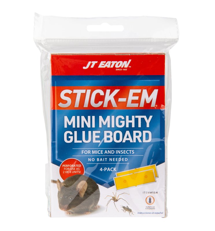 J.T. EATON J.T. Eaton STICK-EM 154 Mini Mighty Glue Board, Glue Locking