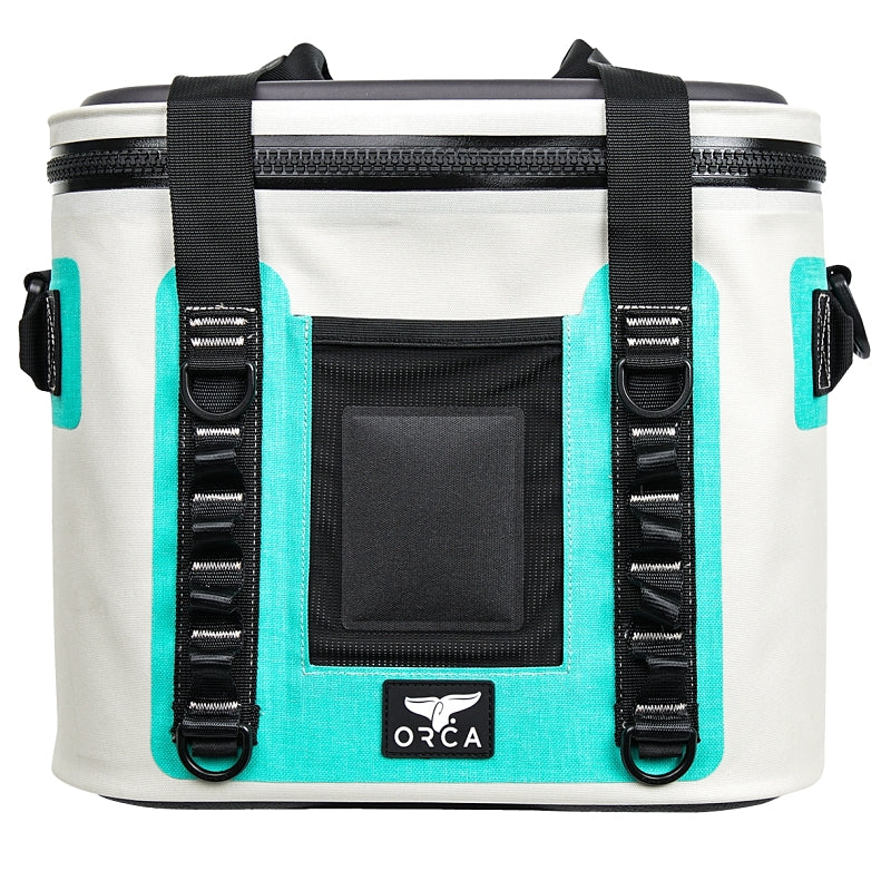 ORCA Orca Walker Series W20SF Soft Side Cooler, 14-1/2 in L, 11 in W, 50 lb, Meta-Polymer/TPU, Seafoam, Zipper OUTDOOR LIVING & POWER EQUIPMENT ORCA