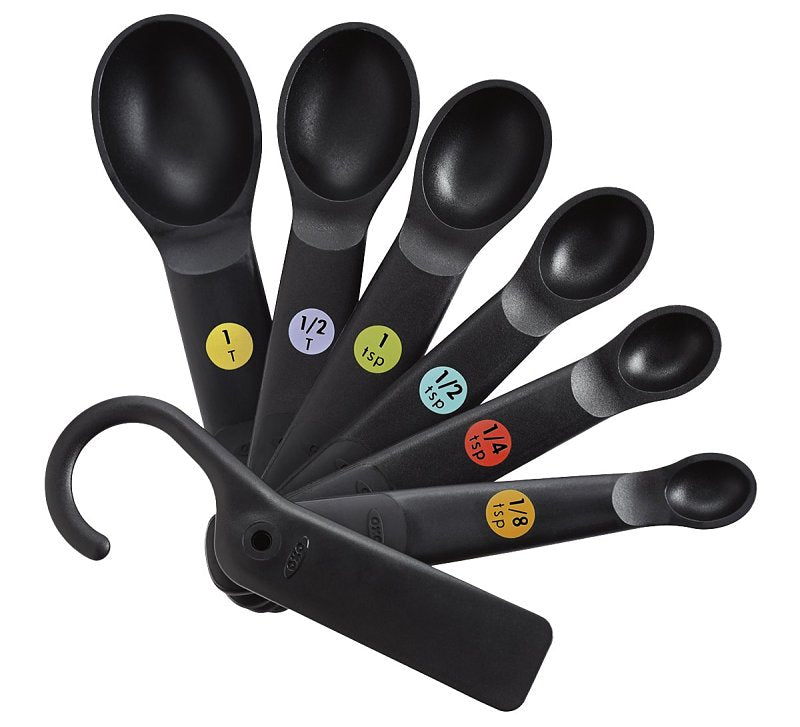 OXO INTERNATIONAL Oxo 11110801 Measuring Spoon Set, Plastic, Black HOUSEWARES OXO INTERNATIONAL