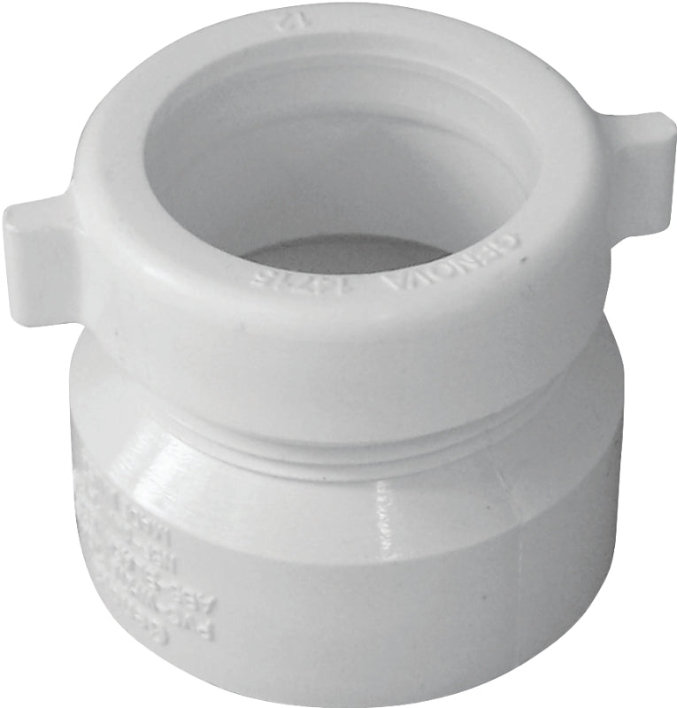 IPEX USA LLC-CANPLAS Canplas 192851A Trap Pipe Adapter, 1-1/2 in, Hub x MNPT, PVC, White PLUMBING, HEATING & VENTILATION IPEX USA LLC-CANPLAS