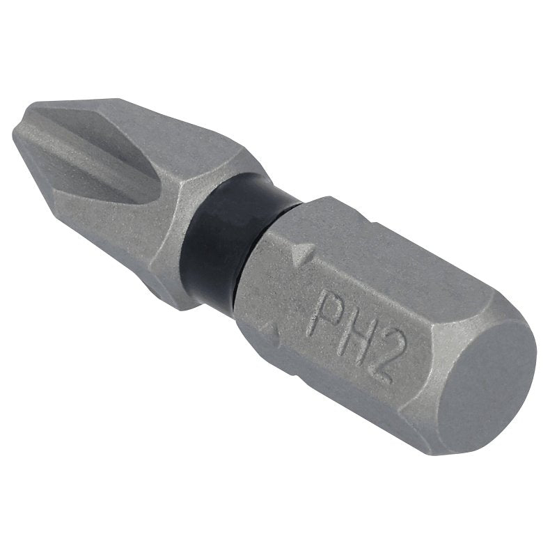 DEWALT DEWALT TOUGHGRIP DWAF1PH2TG15 Screwdriver Bit, #2 Drive, Phillips Drive, 1/4 in Shank, Hex Shank, 1 in L, Steel