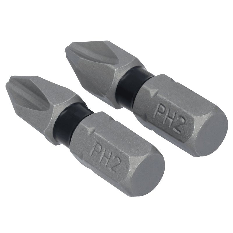 DEWALT DEWALT TOUGHGRIP DWAF1PH2TG2 Screwdriver Bit, #2 Drive, Phillips Drive, 1/4 in Shank, Hex Shank, 1 in L, Steel