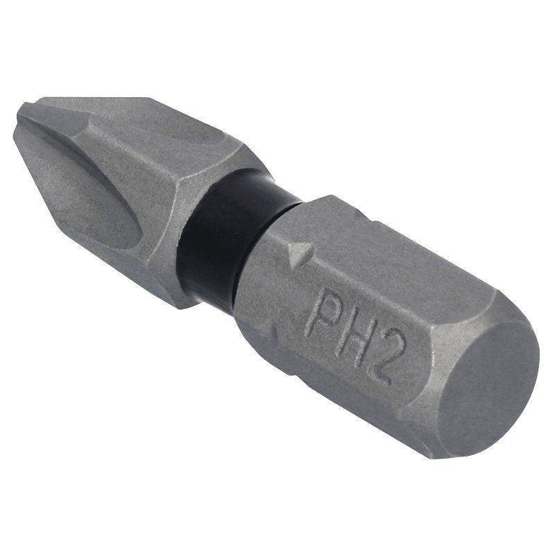 DEWALT DEWALT TOUGHGRIP DWAF1PH2TG30 Screwdriver Bit, #2 Drive, Phillips Drive, 1/4 in Shank, Hex Shank, 1 in L, Steel