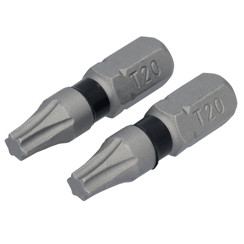 DEWALT DEWALT TOUGHGRIP DWAF1TX20TG2 Screwdriver Bit, T20 Drive, Torx Drive, 1/4 in Shank, Hex Shank, 1 in L, Steel