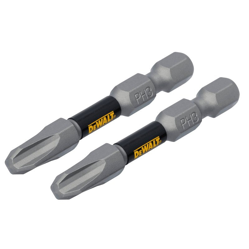 DEWALT DEWALT TOUGHGRIP DWAF2PH3TG2 Screwdriver Bit, #3 Drive, Phillips Drive, 1/4 in Shank, Hex Shank, 2 in L, Steel
