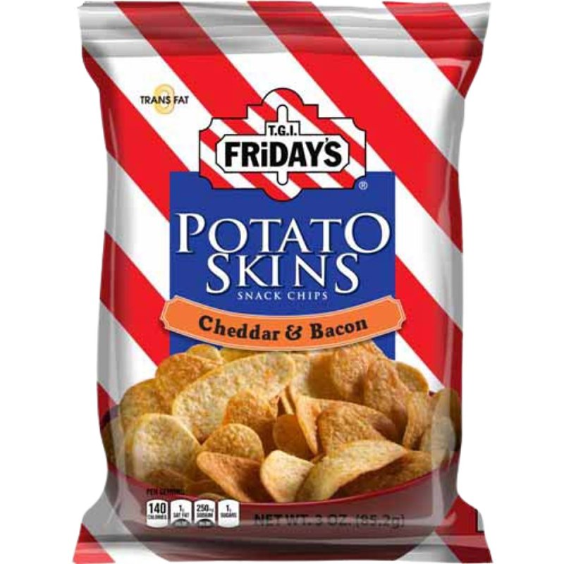 TGI FRIDAYS TGI Fridays 432890 Potato Skin, Cheddar Bacon, 3 oz