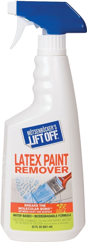 MOTSENBOCKER'S LIFT OFF Motsenbocker's Lift Off 413-01 Latex Paint Remover, Liquid, Mild, Clear, 22 oz, Bottle