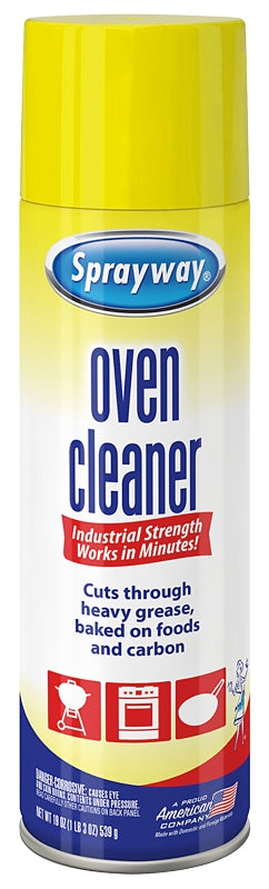 SPRAYWAY Sprayway SW824RETAIL Grill and Oven Cleaner, Liquid, Colorless, 20 oz Aerosol Can CLEANING & JANITORIAL SUPPLIES SPRAYWAY   