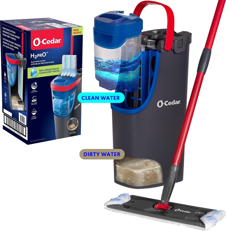 O-CEDAR O-Cedar H2pO 175765 Flat Mop System