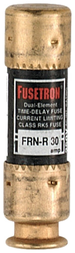 BUSSMANN Bussmann FRN-R-30 Fuse, 30 A, 250 VAC, 125 VDC, 20, 200 kA Interrupt, Fiberglass Body, H, Low Voltage, Time Delay Fuse ELECTRICAL BUSSMANN