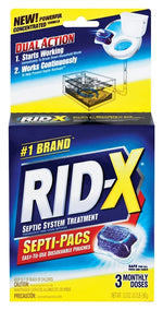 E.H. (US) LLC ACCT 7003 Rid-X 1920084249 Septic System Treatment, Gel, Dark Blue, Slight Fermentation, 3.2 oz