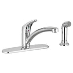 AMERICAN STANDARD American Standard Colony Pro Series 7074040.002 Kitchen Faucet, 1.5 gpm, 1-Handle, 4-Faucet Hole, Brass, Deck PLUMBING, HEATING & VENTILATION AMERICAN STANDARD