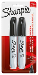SHARPIE Sharpie 38262PP Permanent Marker, Chisel Lead/Tip, Large Lead/Tip, Black Lead/Tip