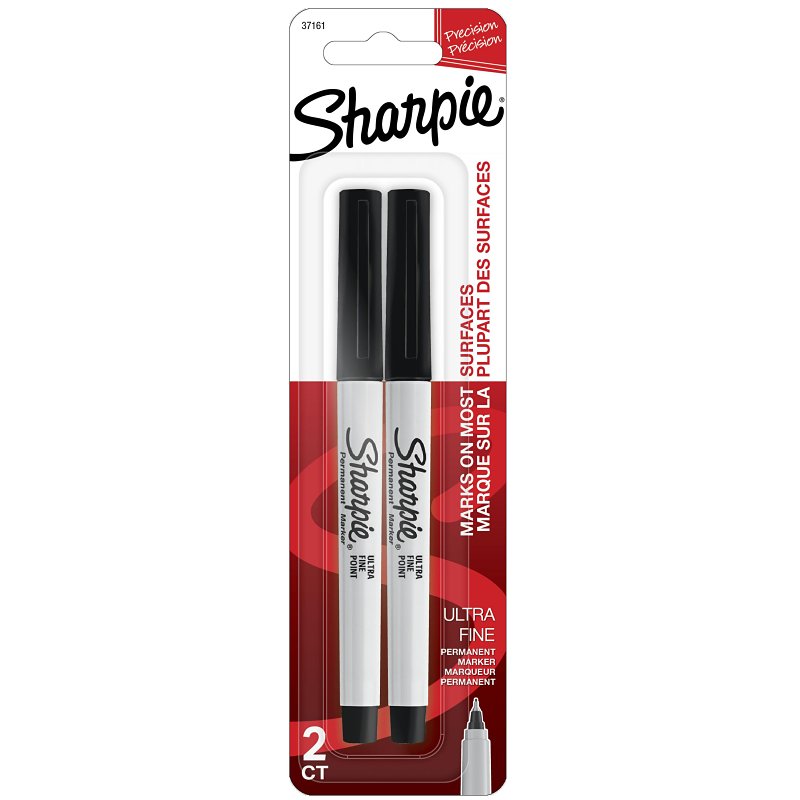 SHARPIE Sharpie 37161PP Permanent Marker, Ultra Fine Lead/Tip, Black Lead/Tip HOUSEWARES SHARPIE