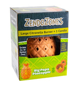 J.T. EATON ZendoZones 18P-BPP Big Papa Pineapple Burner, Citronella, 24 hr Burn Time OUTDOOR LIVING & POWER EQUIPMENT J.T. EATON