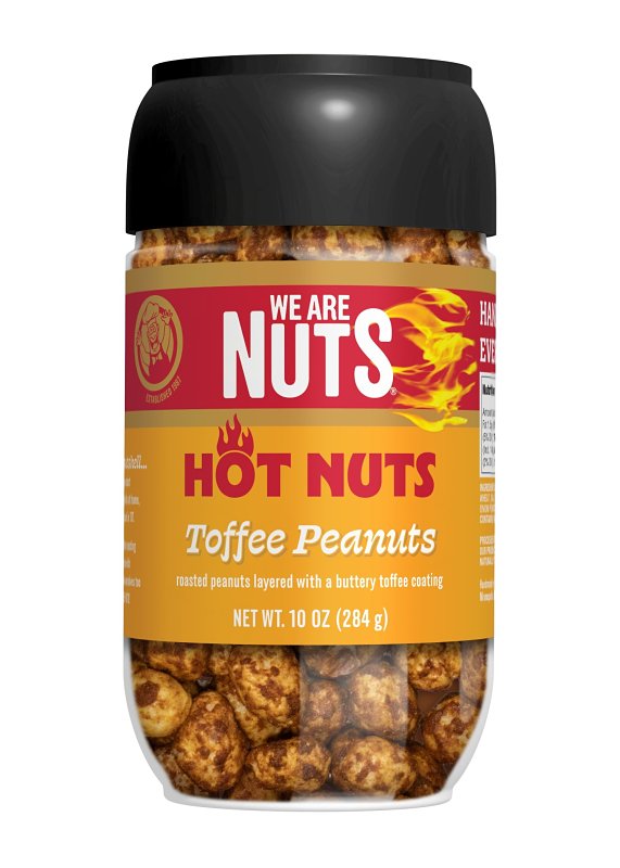 WE ARE NUTS LLC We Are Nuts 13009JX Peanut Snack, Hot Nuts Toffee, 10 oz