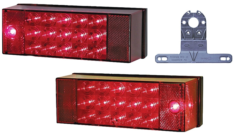 PETERSON MFG PM V947 LED Light Kit, 12 V, 2-Lamp, Red Lamp