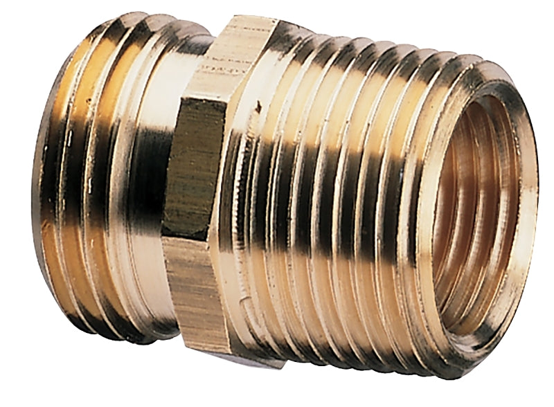 GILMOUR MFG Gilmour 877054-1001 Hose Adapter, 3/4 x 3/4 x 1/2 in, MNH x MNPT x FNPT, Brass, For: Garden Hose