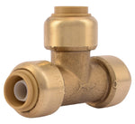 SHARKBITE SharkBite U360LFA Pipe Tee, 3/8 in, Push-Fit, DZR Brass, 200 psi Pressure PLUMBING, HEATING & VENTILATION SHARKBITE