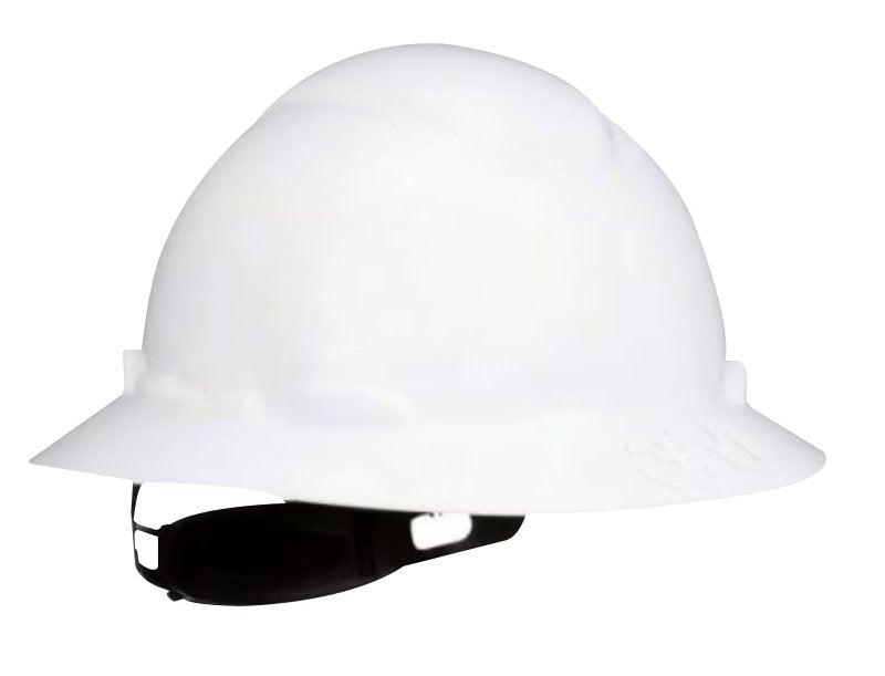 3M 3M SecureFit CHH-FB-R-W6-SL Non-Vented Hard Hat with Ratchet Adjustment, One-Size, 4-Point Ratchet Suspension, White