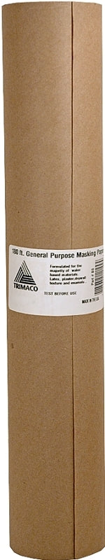 TRIMACO Trimaco EasyMask 12915 Trim Masking Paper, 180 ft L, 15 in W, Brown PAINT TRIMACO   