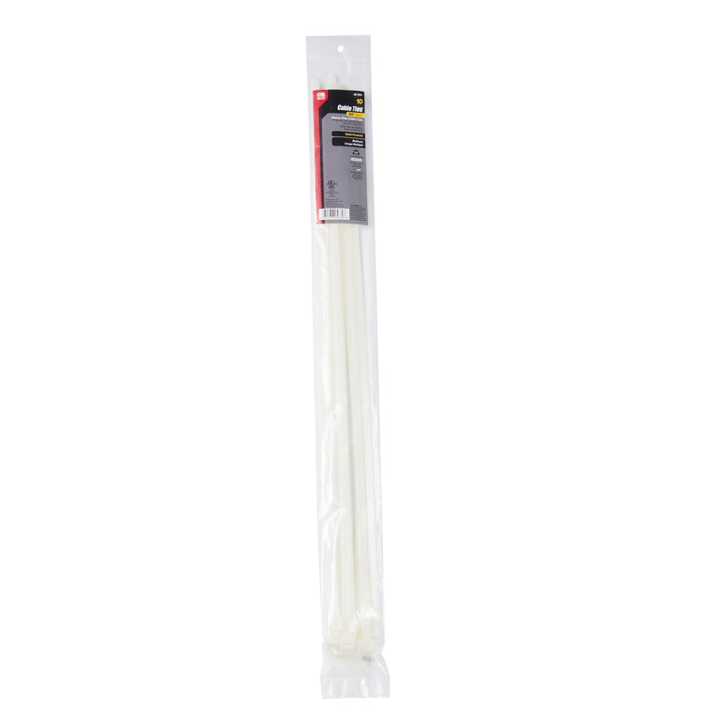 GB Gardner Bender 45-524 Cable Tie, 6/6 Nylon, Natural, 24 in L, 10/PK ELECTRICAL GB
