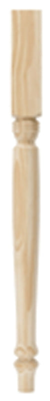 WADDELL Waddell 2921 Table Leg, 29 in H, 2-1/4 in W, Pine Wood, Beige, Smooth Sanded HARDWARE & FARM SUPPLIES WADDELL