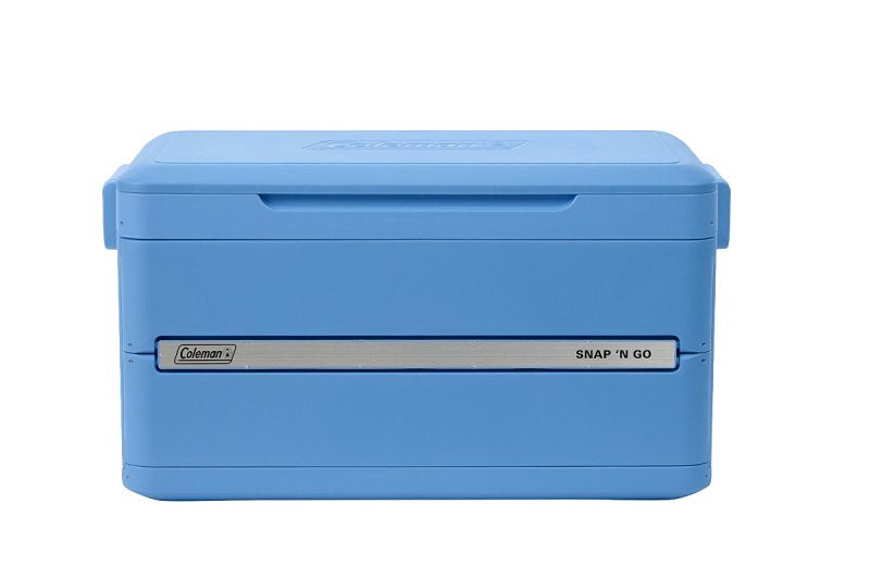 NEWELL BRANDS DIST LLC Coleman Snap 'N Go Series 2226071 Collapsible Hard Cooler, 45 qt Cooler, Polypropylene, Blue Sky, 55 hr Ice Retention