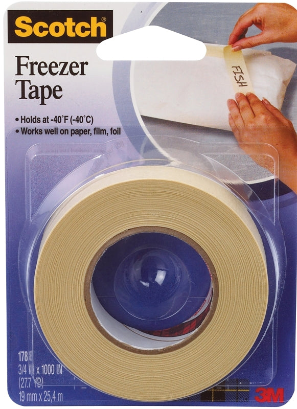 SCOTCH Scotch 178 Freezer Tape, Tan/Transparent