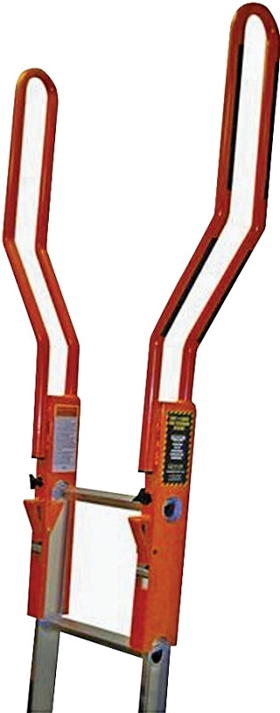 QUALCRAFT INDUSTRIES Guardian Fall Protection Safe-T 10800 Ladder Extension System, Aluminum, Black/Orange, Powder-Coated